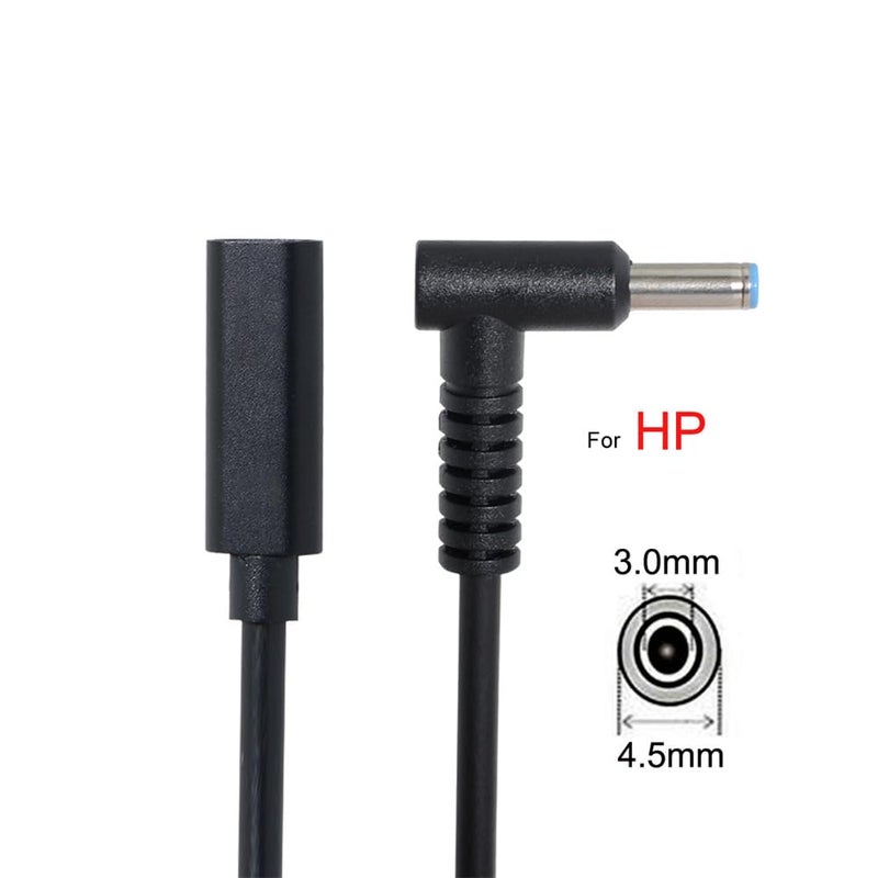 JSER Type C USB-C Female Input to DC 4.5x3.0mm Power PD DC 20V 65W Charge Cable fit Compatible for Laptop 18-20V (4.5x3.0mm) - Image 4